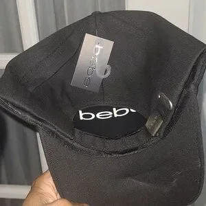 Bebe Vintage visor black  Rhinestone Embellished bebe | Accessories | Nwt Bebe Rhinestone Visor | Poshmark main image 3
